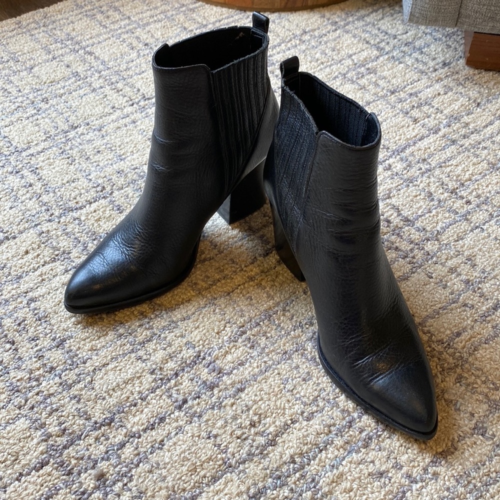 Marc Fisher LTD Alva Bootie in Black Leather